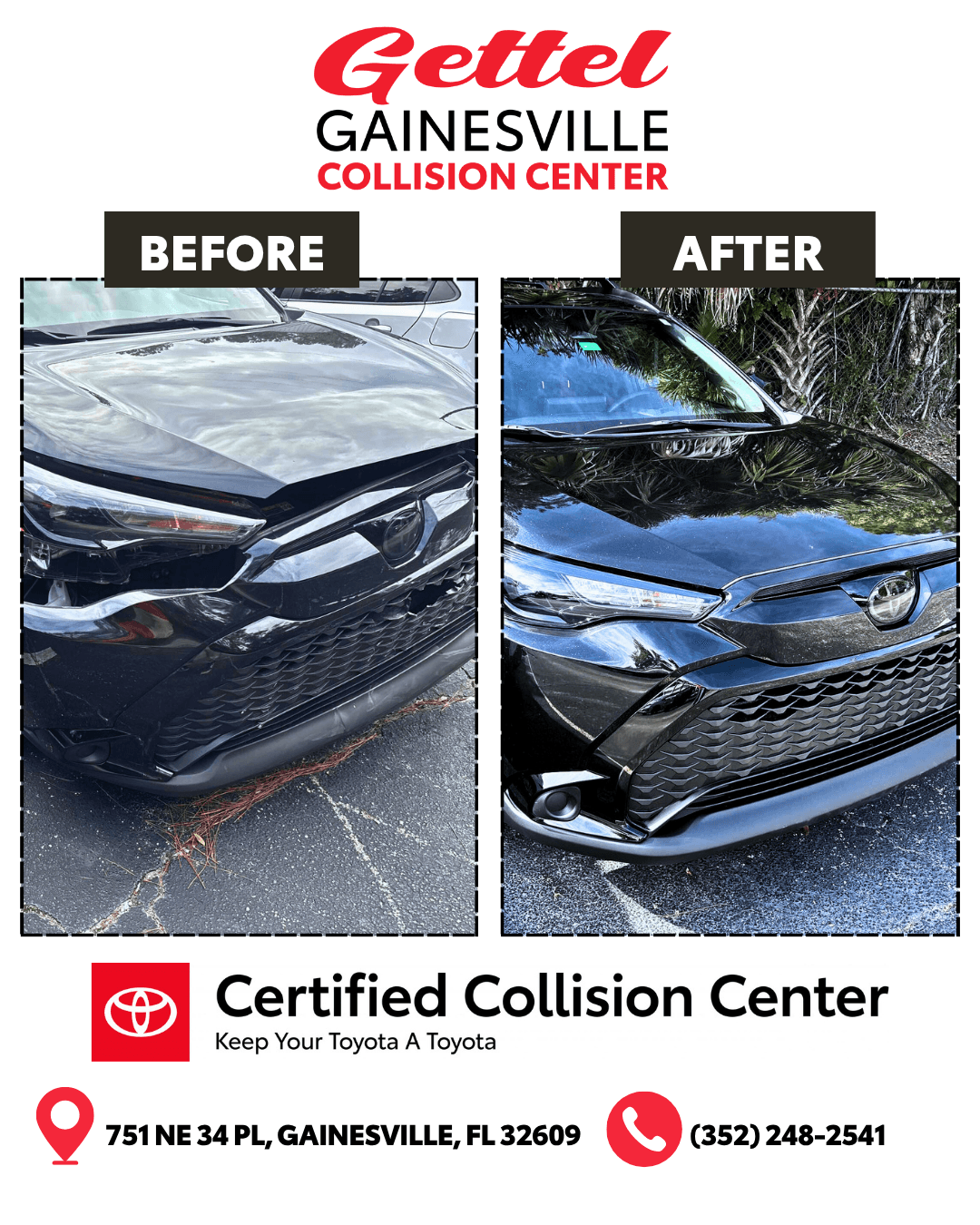 Before and After Collision Repair Example 10